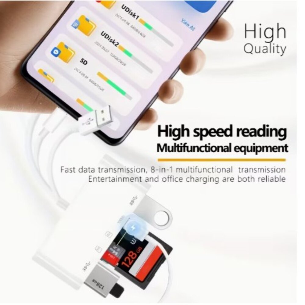 8-in-1 Multi-Device Memory Card Reader - Picture 5 of 6